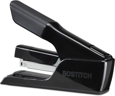 Bostitch Office EZ Squeeze Flat Clinch Stapler, 75 Sheet, Reduced Effort, Black (B875)