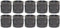 LONG TAO 10PCS 1/2" Black Cast Pipe Fitting Coupling for Industrial Piping Plumbing Supplies