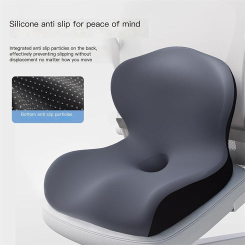 Generic Tailbone 16x16x6 Inches, Memory Foam Seat Cushion with Lumbar Support Pillow, Non-Slip Orthopedic Coccyx Pillow