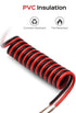 18AWG 2 Wire Electrical Cord, JACKYLED 2 Conductor 10M/32.8ft Wire for LED Strips, 12V/24V DC Cable