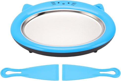 Frozen Pssopp Ice Cream Roller Cold Tray Rolled Ice Cream Maker, Roller Cold Tray Stainless Steel Freezing Plate