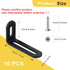 Generic 10PCS 2x1x0.5 Inch 90 Small L Brackets for Shelves, Adjustable Corner Bracket, Heavy Duty Metal Slotted L Shape