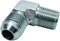 1 Piece 5/8" Male JIC x 1/2" Male NPT Hydraulic Fitting 37° Flare to 90° Elbow Adapter