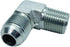 1 Piece 5/8" Male JIC x 1/2" Male NPT Hydraulic Fitting 37° Flare to 90° Elbow Adapter