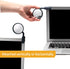 Peleg Design Watch-It Monitor Mirror, Clip-On Cubicle, Computer Rear-View mirror, Convex for Personal Safety