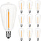 Edison LED Light Bulbs, 10 Pack ST38 Clear Replacement, Fits C7 E12 Screw Base, Vintage 0.6W Dimmable Waterproof
