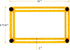 POWERTEC Multi Angle Measuring Ruler for Woodworking, Crafting, and Tile Cutting, ABS Plastic Angle Finder