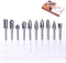 ATOPLEE 1/8" Shank Carbide Burr Bits - 10PCS Tungsten Carbide Rotary Tool for DIY, Metal Grinding