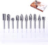 ATOPLEE 1/8" Shank Carbide Burr Bits - 10PCS Tungsten Carbide Rotary Tool for DIY, Metal Grinding