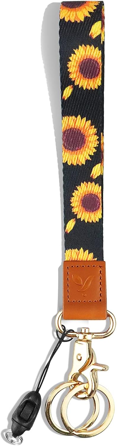 Yiflin Cute Wrist Lanyard for Keys, Wallet, ID Holder, Cell Phone, Wristlet Key Chain Holder for Women