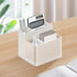 Poeland Desktop Storage Organizer Pencil Card Holder Box for Desk, Office Supplies, Vanity Table Tan
