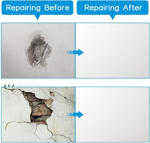 Drywall Repair Patch 4 Inch 6 Pack, Self Adhesive Fiberglass Wall Repair Kit, Aluminum Metal Sheetrock Ceiling Patch