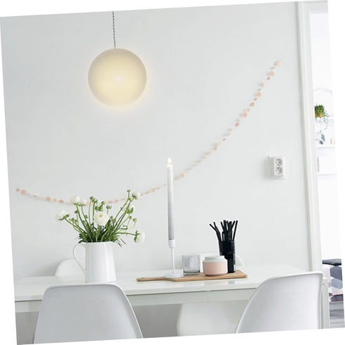 Frosted Glass Globe Lamp Shade Replacement Lampshade for Pendant Light Fixture Lightweight Cover Softens Light