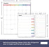 Magnetic Fridge Calendar Whiteboard, Vertical Monthly & Weekly Dry Erase Calendar Set with 1 List Board