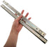 LIFKOME 2PCS Heavy Duty Wide Full Extension Ball Bearing Keyboard Drawer Slides Galvanized Coated Two-Section Rails