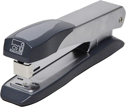 Charles Leonard Executive Metal Stapler, Rotates to Open, Full Strip, Standard Size Staples - Gray (82410)
