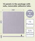 Large Cork Board Alternative - 47"x35" 12 Pack Felt Wall Tiles with Removable Adhesive Tabs