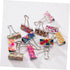 EXCEART 48pcs Paper Binder Clip, File Clips, Dovetail Clip Assorted