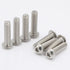 8-32 x 1" Button Head Socket Cap Bolts Screws, Stainless Steel 18-8 (304), Bright Finish, Allen Hex Drive, 50 PCS