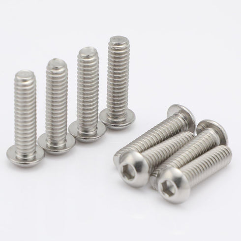 10-24 x 1-1/2" Button Head Socket Cap Bolts, Stainless Steel 18-8 (304), 50 PCS, Full Thread