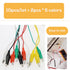 10PCS Electrical Alligator Clips, 5 Colors Test Leads with Probes, Crocodile Jumper Wires for Circuit Connection