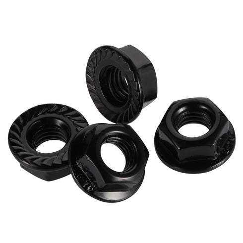 Generic M6 1.00mm 18-8, 50 Pack x Hex Nuts, Carbon Steel Black Oxide, Full Thread, Hex Drive, Bright Finish, Carbon
