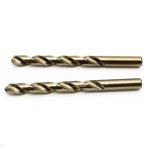 TEMO 12 pc 13/32 Inch Cobalt 135 Degree Jobber Length Twist Drill Bit, 5.25 Inch Length