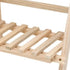 Brrnoo 2-Tier Desktop Shelf Organizer, Wooden Storage Rack for Plant Flower Display, Decorative Countertop Storage for