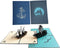 Set of 2 Sailing Boat Pop Up Greeting Cards - Congratulation for Special Day, Valentine's Day, Birthday or Wedding with