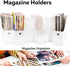 Evelots Magazine File Holder Organizer Box (6, 12, or 24 Pack) for Desk and Shelves, Includes Labels for Organization