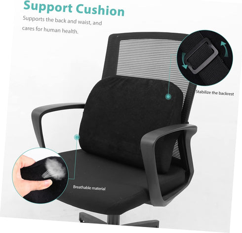 Portable Memory Foam Back Support Pillow for Bed Rest