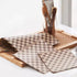 kkrrammii 100 12x12 PCS Wax Paper Sheets for Food Brown Grease Resistant Checkered Sandwich Wrapping Deli Paper Sheets