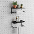 2 Pack Paper Towel Holder for Pegboard, Pegboard Paper Towel Holder with