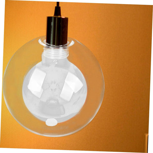 180mm Bulb Glass Globe Lampshade Threaded Pendant Lamp Shade Glass Light Cover for Wall Sconces Ceiling Fixture