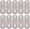 BQLZR 10 Pack Stainless Steel 2 Holes Flat Corner Brace Plate Connector, 47x15.5x5mm