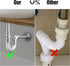 Brass P-Trap Pipe with Clean Out Basin Sink Waste Kit, Reducing Washer 1-1/2'' 22GA