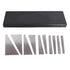 kimllier 10Pcs Angle Gauge Block Set, Steel Gauge Block Machinist Tool 1 to 30 Degree with Box, Accuracy