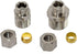 Universal Valve Plumbing Fittings Adapters: 1/2 to 3/8 Adapter, 3/8 to 1/2 Water Line Adapter, 3/8 Female to 1/2 Male