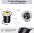 Low Voltage LED In-ground Lights Well Light Landscape Light 3W 12V 24V Waterproof IP67 Pathway Lights Outdoor spotlights Trees Flags for Garden,Yard,Tree (Warm White, 3W-1) by AHSELLUS