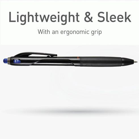 Pentonic BR-T Retractable Ballpoint Pens, 18 Count, Blue Ink, 0.7 mm Fine Point for Office, School & Journaling