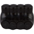 Morris Products 97625 Black Insulated Multi-Cable Connector - Dual Entry 4 Ports, 2-14 Wire Range, 1-Pack