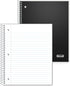 Dunwell 1-Subject Spiral Notebook, Black Plastic Cover, 100 Sheets (200 Pages) Wide Rule, 8x10.5 Paper