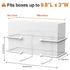Josmimic Adhesive Glove Box Holder Wall Mount, Metal Disposable Gloves Dispenser for Latex & Nitrile Boxes, No-Drill