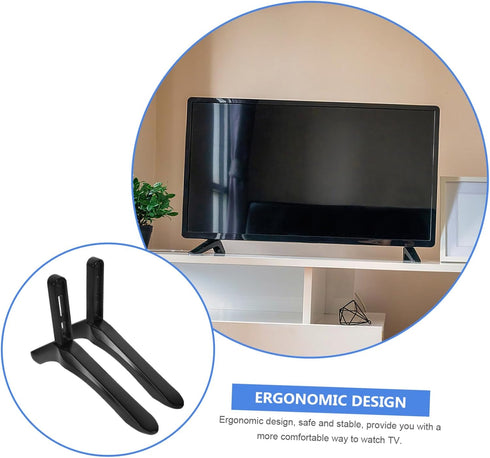 Zerodeko 1Set Tv Stand Base Bracket for Tvs Easy to Install Television Holder for Living Room Bedroom Office Supports