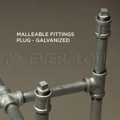 HNQM1000 1 Inch Galvanized Malleable Iron Plug with Square Head