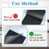 Black Sticky Notes, 4x6 Post It Notes with 2 Metallic Pens, Large Black Post It Notes for School Home Office