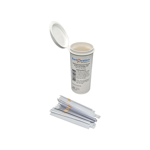 Residual Chlorine 0-10 ppm & pH 5-10 Combo Multi Pad Test, Vial of 50 Strips