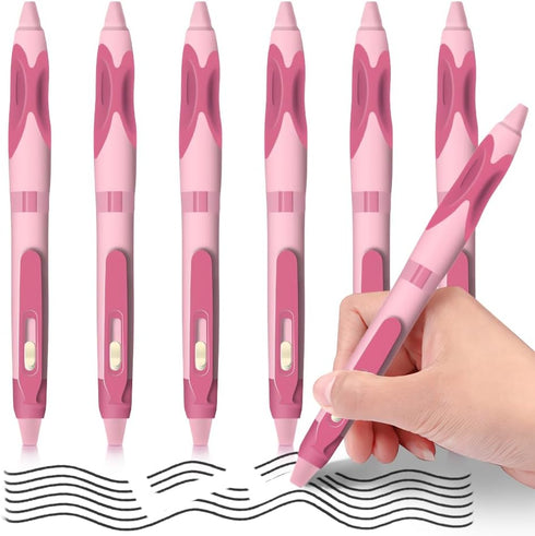 M&G 6 PCS Retractable Erasable Gel Pens, Black Ink Gel Pens for Note Taking and Crossword Puzzles