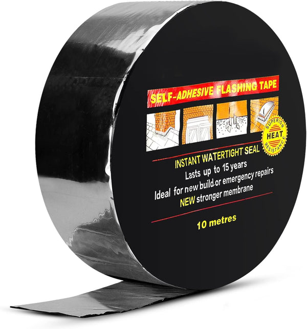 BXI Flashing Roll Tape Membrane, 2 inches X 32 Feet, Waterproof Patch Seal Tape for Roof Window Gutter Repair