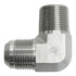 Brennan 2501-06-06-FG Forged Steel JIC Flared Tube Fitting, 90 Degree Elbow, 3/8" Tube OD JIC Male